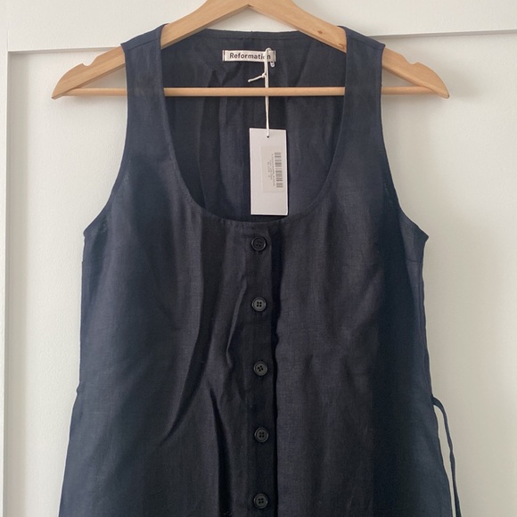 REFORMATION Grover Linen Dress - Picture 6 of 8